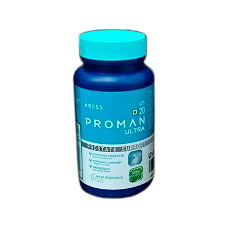 Proman — bottle of the food supplement in capsules for prostate support, 20 capsules